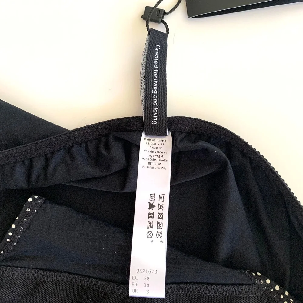 NWT‎ Marie Jo L'Aventure Rafael Polka Dot Bikini Panty Small Bow Black